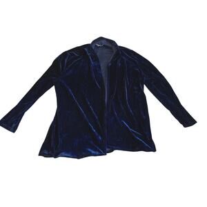 Hipster Row Blue Velvet Cadigan size XL